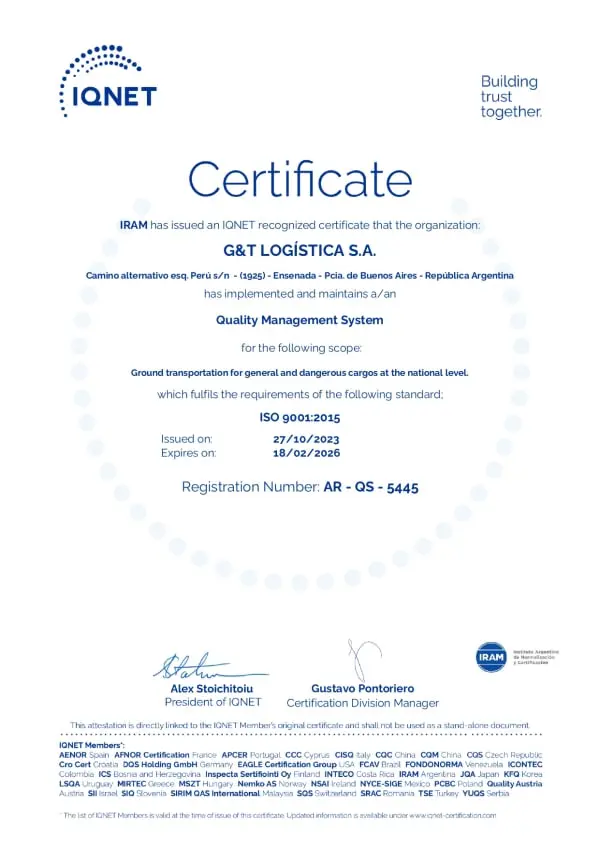 certificación iso 9001:2015